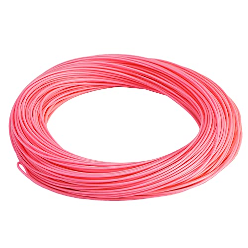 SF Fly Fishing Line Weight Forward Floating Fly Line for Fly Fishing 3wt 4wt 5wt 6wt 7wt 8wt 100FT Double Welded Loops - color: Pink, size: WF3F 100FT