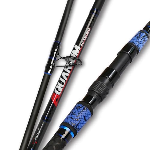 Fiblink Surf Spinning Fishing Rod, 2-Piece/3-Piece Travel Saltwater Surf Fishing Pole - style: 8'-2pc