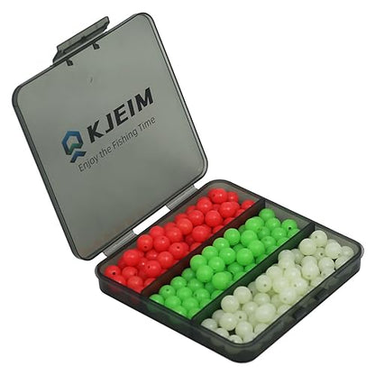Fishing Beads 6mm 8mm 10mm Glow in The Dark Bead Round Plastic Lure Rigging Catfish Rig Freshwater Saltwater for Fishing Rigs - size: 10mm (150pcs)