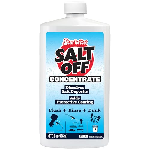 STAR BRITE Salt Off Concentrate - Ultimate Salt Remover Wash & Marine Engine Flush for Boats, Vehicles, Trailers, and More - 32 OZ (093932) - size: 1 Count (Pack of 1), style: 32 Oz Concentrate