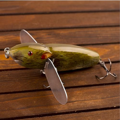 WOLFSKIN Topwater Bait Fishing Lure Crank Baits Floating Tractor Rat Lure Set Fishing Bait kit for Bass Freshwater Saltwater - color: Color-1