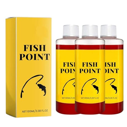 Fish Point Liquid, Concentrated Fish Attractant Liquid, Red Worm Liquids Spray, 100ml Freshwater & Saltwater Fishing for Trout, Panfish and More - color: 3PCS