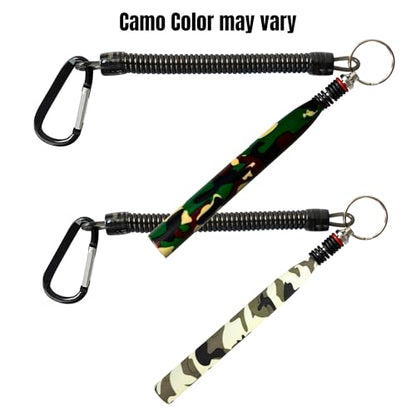 Reaction Tackle Wacky Rig Tool and O-Rings for Soft Plastic Worms, Bass Fishing Wacky Rig and Neko Rig Stick Bait Setup for Largemouth and Smallmouth - color: Camo Tool PLUS 125 O-rings +10 hooks