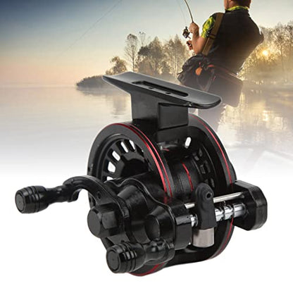 Metal Inline Ice Fishing Reel, 3+1 Bearing Centerpin Fly Fishing Reel, Speed Ratio 3.0:1 Front Fishing Line Reel, Right Hand (68mm x 63mm)