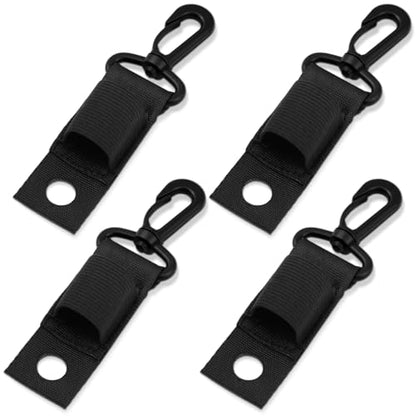 4 Pcs Dry Fly Fishing Floatant Caddy Holders Black Floatant Bottle Holder Attach to Fishing Vest Lanyard for Fish Floatants Access