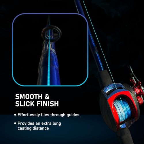 Reaction Tackle Braided Fishing Line - Strong Abrasion-Resistant Smooth Casting Zero Stretch PE Braid Line - Saltwater & Freshwater Fishing - color: X8 Hi Vis Orange, size: 30 Lb (1000 Yards)