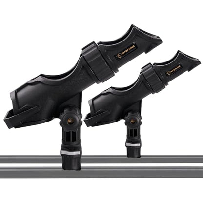 HITORHIKE Fishing Rod Holder Universal Fit Kit Allows for 360-degree Adjustment Kayak Fishing Boat Powerlock Rod Holder - style: Fishing Rod Holder X2+track Mount X2