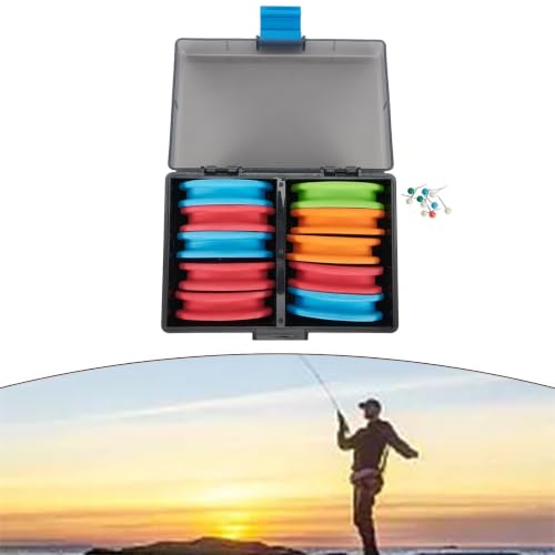 20-Pack EVA Foam Rig Winders With Storage Box ABS Plastic Line Spool Holder Kit For Sea Fishing Tackle Organization Portable Lightweight Design