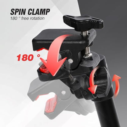 REDCAMP 360° Adjustable Fishing Rod Holders, Non-Slip Silicone Fishing Pole Holders for Chair & Ground Mount, 1/2/4 Pack - color: 1 Pack