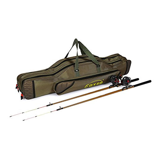 Fishing Rod Carrier Reel Case Bags Organizer Travel Carry Holder Pole Storage for Fishing and Traveling (2 layers/120cm-47.2inch) - color: 2 layers/120cm-47.2inch