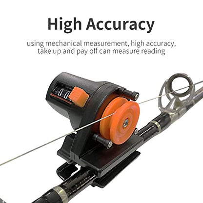 2PCS Fishing Line Depth Finder Counter, 0-999M Depth Gauge, Portable Fishing Tool Tackle