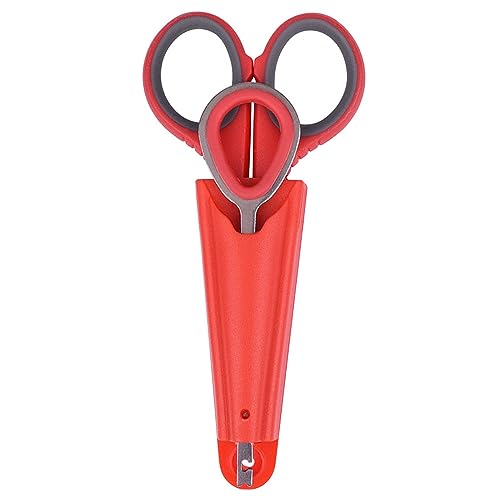 Scissor with Pliers Hook Remover Stainless Steel Fishing Multifunction Pliers Fishing Braided Line Cutter Fishing Gear Tackle - color: Red With Grey