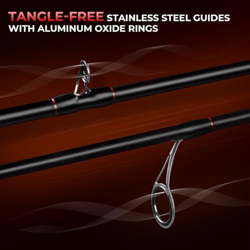 KastKing Brutus Spinning Rods & Casting Fishing Rods, IM6 Graphite Blanks, 2-Piece Rods with Extra Tip Section, PTS Power Transition System, No-Slip Grip, Hook Keeper - size: 7'10''-H-(2 Pcs+ Extra Tip), style: Cast