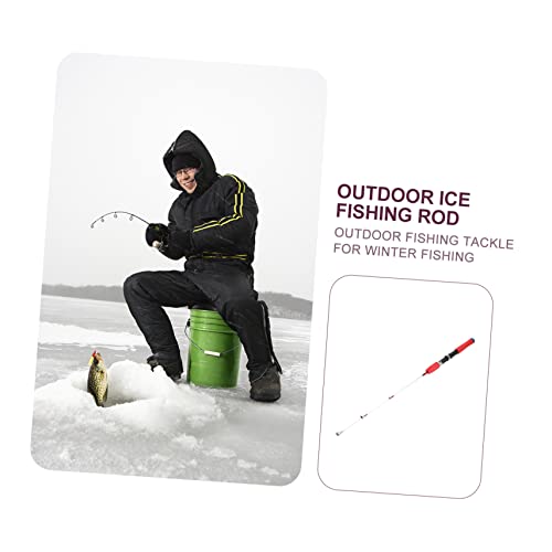 Balacoo 1pc Ice Fishing Rod Ice Fishing Pole Shrimp Fishing Pole Lure Fishing Pole Outdoor Fishing Rod Resin