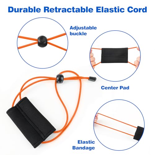 2 Pcs Fishing Graph Cover Straps - Keep Your Fish Finder Cover Secure During Travel - color: Orange