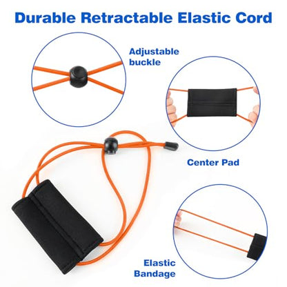 2 Pcs Fishing Graph Cover Straps - Keep Your Fish Finder Cover Secure During Travel - color: Orange