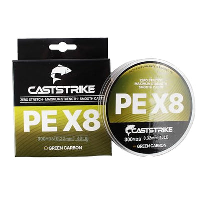 Braided Fishing Line X Zero Stretch Smooth Casting High Strength | Abrasion Resistant 100% PE X8 Super Braid for Saltwater Freshwater Bass Catfish Trout Carp Fishing - color: PE x8 GC, size: 10LB