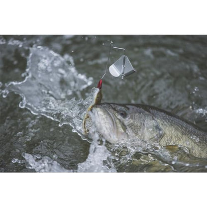 BUCKEYE LURES G-Buzz Single Bladed Buzzbait - Durable Fish-Catching Topwater Lure for Bass Fishing - color: Red w/ Nickel, size: 1/2