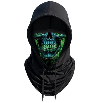 Skull Balaclava Hat for Women Men Sun UV Protection Summer Cooling Full Face Mask Cycling Hiking Fishing Outdoor Sports - color: Skull 13