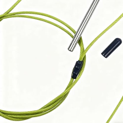 Stainless Steel Fishing Stringer Stainless Steel Cable Fastener | with Carabiner Heavy Duty Fishing Equipment for Scuba Kayaking Lake Pond Seaside Stream - color: Rope length 120cm