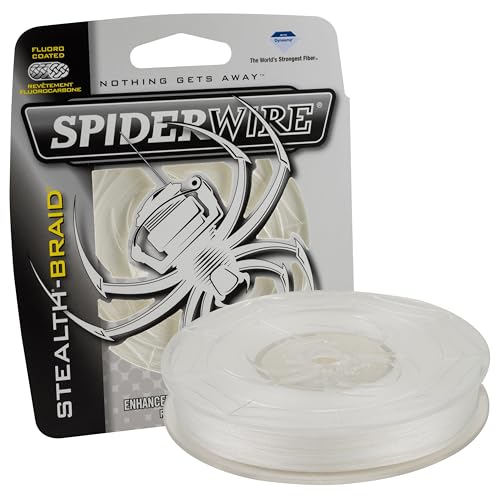 SpiderWire Stealth Braid Fishing Line - color: Translucent, size: 125yd, style: 6lb Break Strength