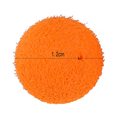 30 Pieces Carp Fishing Lure 10/12 mm Foam Pop Up Soft Granules Baits Floating Lure - color: Orange sweet potato aroma 12MM