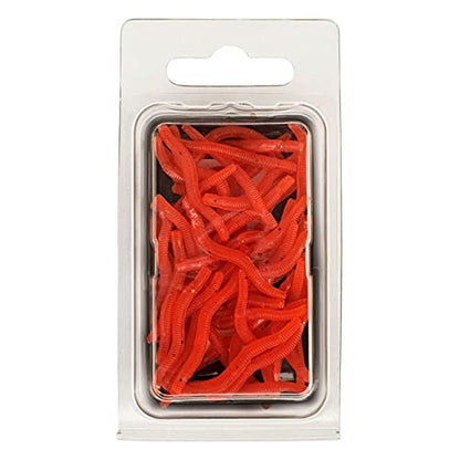 Lures Baits Soft Artificial Earthworm Freshwater Saltwater Bass Soft Lures Fishing Accessories Lifelike-Fake Bloodworm-grub - color: 3.5cm50 bright red