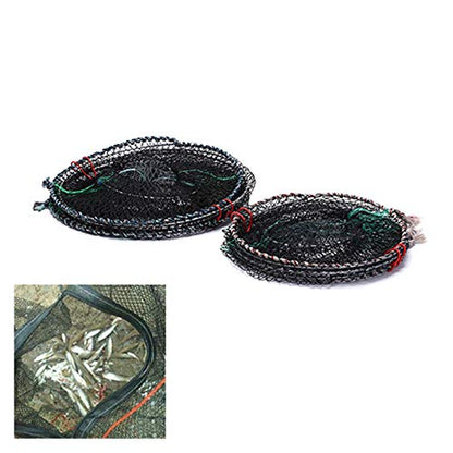 Zkenyao-net Fishing 1pc Fishing Collapsible Trap Cast Keep Net, Crab Crayfish Lobster Catcher Pot Trap Fish Net, (Color : Size 1) - color: Size 1