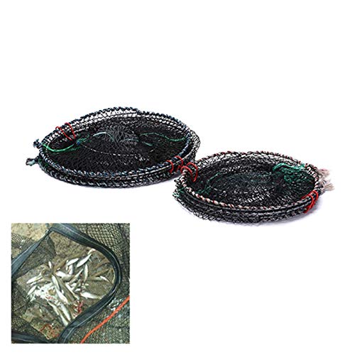 Zkenyao-net Fishing 1pc Fishing Collapsible Trap Cast Keep Net, Crab Crayfish Lobster Catcher Pot Trap Fish Net, (Color : Size 2) - color: Size 2