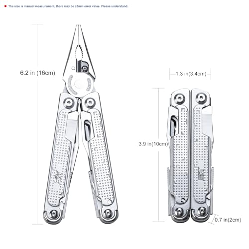 SQT2048 20-in-1 Multitool, Foldable & Self-Locking, Professional Tool for DIY, Home Repairs, Outdoor Camping – Must-Have Gifts for Men, Compact, Durable, All-in-One Tool for Every Task - style: SQT2048
