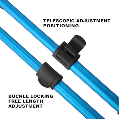 YHC Freshwater Saltwater Fishing Floating Fishing Net Extra Strong Foldable Fishing Net Rubber Coated Fish Landing Net - color: 36Inch Blue Floating Net