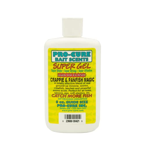 Pro-Cure Crappie & Panfish Magic Super Gel, 8 Ounce | Crappie Panfish Magic is a staple for pan fishing across the globe