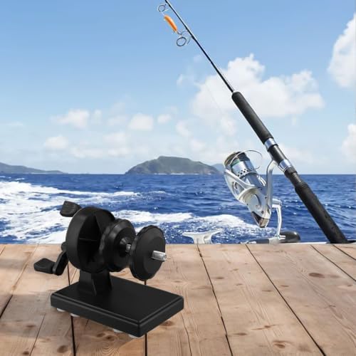Fishing Line Winder Spooler Adjustable Reel Machine with 1:3.7 Gear Ratio for Quick Wire Winding and Free Storage