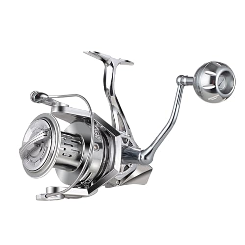 GARRET Spinning Reel, 8000/10000/12000 Aluminum Frame Surf Fishing Reels, Carbon Fiber 55LB Power Drag, Heavy Long Casting Inshore Saltwater & Offshore Saltwater Freshwater Fish Reel
