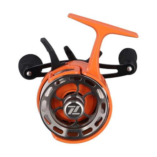 Inline Ice Fishing Reel with 3.2:1 Gear Ratio, 3+1 Ball Bearings, Drop System, for Ice Anglers, Compatible with 0.285mm Line, 101mm Size