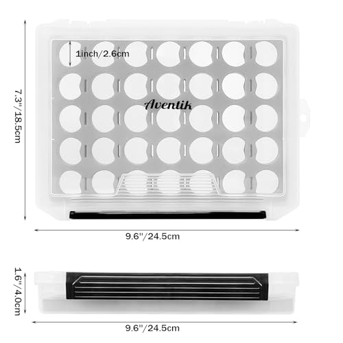 Aventik Fly Tyers Spool/Stash Box: Essential Gear for Anglers Compact (1-Transparent) - color: 1-Transparent