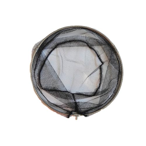 Steel Fishing Net – Foldable & Lightweight Landing Net with Detachable Head, Portable for Catching Fish, Shrimp, Crab (Black, 8mm Interface)‌