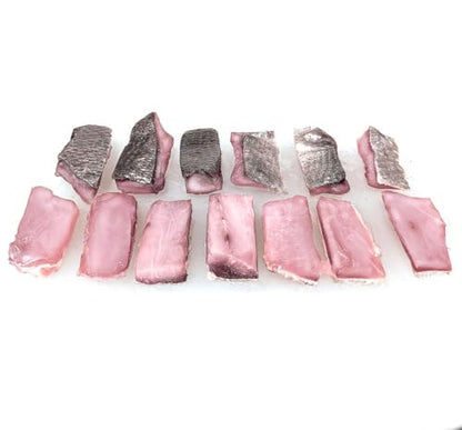 Blood Scented - Preserved Cut Bait for Fishing in a Convenient 7oz - Reasealable Package with Many Pieces.
