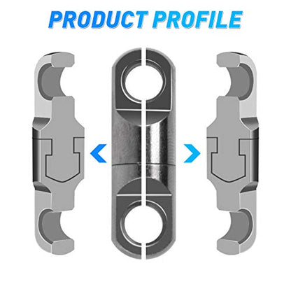 AGOOL Heavy Duty Fishing Swivels Saltwater Stainless Steel High Strength Fishing Heavy Swivels Connectors Copper Barrel Swivels Fishing Tackles for Big Game Sea Ocean Fishing - size: 551lb-10pcs