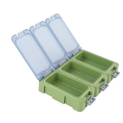 Small Tackle Box, Portable Fishing Gear Organizer with Transparent Window and Luminous Seal, for Anglers and Fishing Beginners (Green) - color: Green