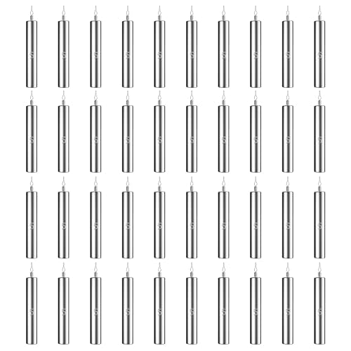 Lead Fishing Weights Sinkers, 1/8 oz, 3/16 oz, 1/4 oz, 3/8 oz, 1/2 oz, 3/4 oz Small Drop Shot Weights with Barrel Swivels for Saltwater Freshwater Fishing Bass Catfish Fishing - size: 3/16oz-40pcs