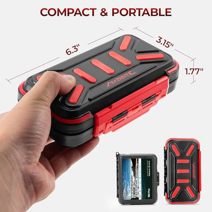 MadBite by KastKing 182/265/400pcs Compact Fishing Tackle Kit - All-in-One Freshwater Hooks, Weights, Bobbers in Tackle Box, Fishing Gear Set for Bass Trout Panfish - style: 265pcs Terminal Tackle Kit