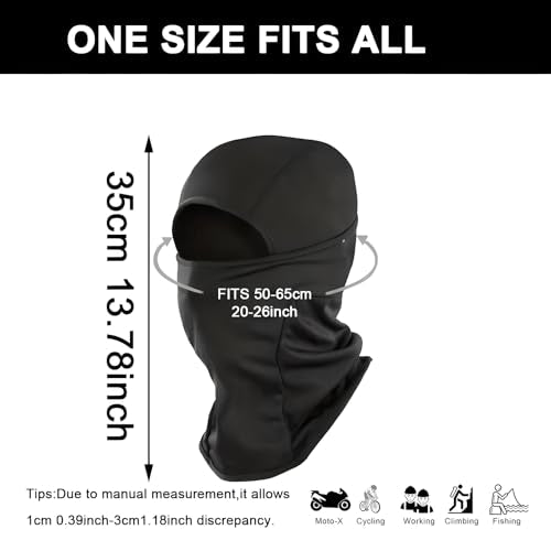 6 Packs Ski Mask Sun UV Protection Hood Breathable, Balaclava Face Mask for Men Women - Motorcycle Fish - color: 6pcs Color Mix1