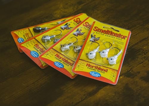 Northland Fishing Tackle Smeltinator Jig Head, Premium Bass Fishing Lure for Swimbaits & Plastics, 3 Pack - 3/8 Oz, Opening Night, 5/0 Hook