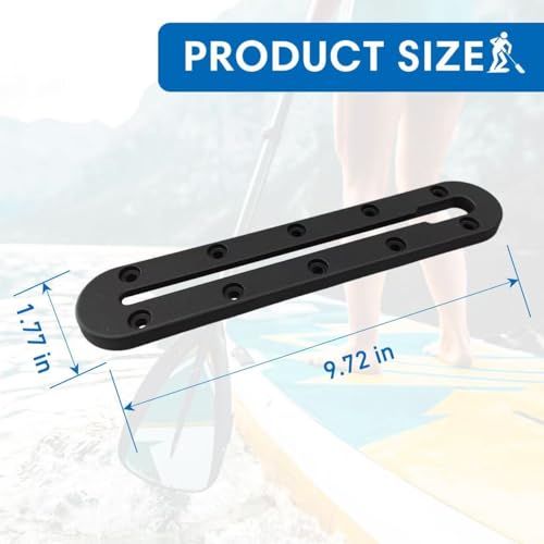Kayak Track Kayak Low Profile Track,Kayak Rail,Kayak Accessories Mount Track,Kayak Gear Track for Fishing Rod Holder,Kayak Rail Track for Paddle Holders Fish Finder,Cup Holder,Anchor Cleats - size: 9inch4pcs