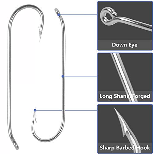 Fly Tying Hooks Assortment Dry Fly Fishing Hooks for Trout Salmon Fishing | Black Nickel High Carbon Steel, 480pcs/320pcs Fly Hooks for Dry Wet Nymphs Streamers Caddis Pupa Freshwater Saltwater Fishing - style: 320pcs