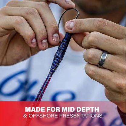 6th Sense – Ridge Worm – Soft Plastic Worm – Bass Fishing – Long Flowing Ribbon Tail Worm – Made in the USA (7 per Pack) - color: Darkwater Bug