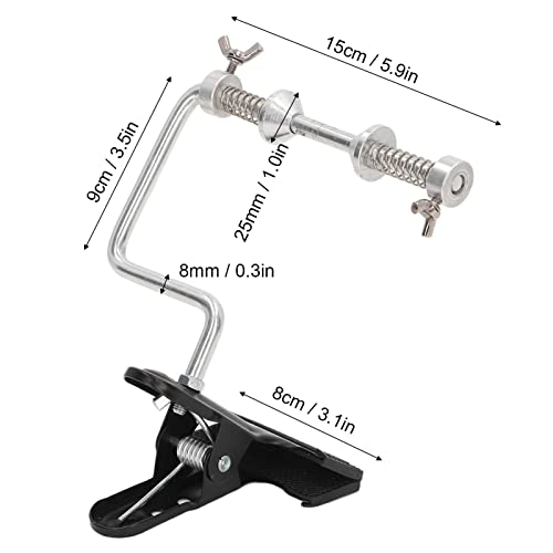 Fishing Line Winder with Clamp, Aluminum Alloy Fishing Line Winder, Adjustable Stable Protable Spooler Machine, Convenient Hand Crank Fishing Line Spooler for Fisherman