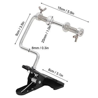 Fishing Line Winder with Clamp, Aluminum Alloy Fishing Line Winder, Adjustable Stable Protable Spooler Machine, Convenient Hand Crank Fishing Line Spooler for Fisherman
