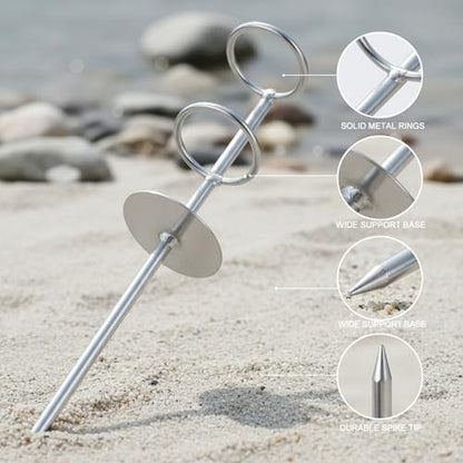 Solid Wood Fishing Rod Holder with Ground Spike for Beach, Riverbank, and Shore Fishing